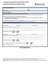 Prior Authorization Packet - Brand-Name Multi-Source - Mississippi, Page 3