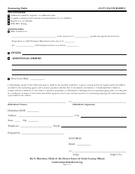 Form CCCR0090 Sentencing Order - Cook County, Illinois, Page 3