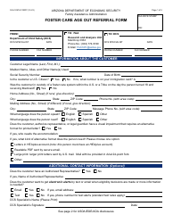 Form FAA-1097A Foster Care Age out Referral Form - Arizona