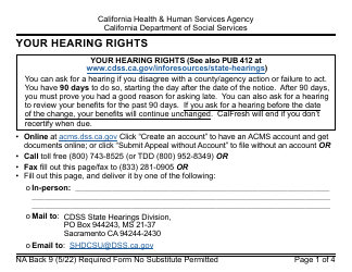 Form CF377.4 SAR LP CalFresh Notice of Change for Semi-annual Reporting Households - Large Print - California, Page 10
