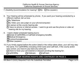 Form CF377.4 SAR LP CalFresh Notice of Change for Semi-annual Reporting Households - Large Print - California, Page 12