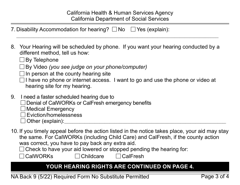 Form CF377.4 SAR LP CalFresh Notice of Change for Semi-annual Reporting Households - Large Print - California, Page 12