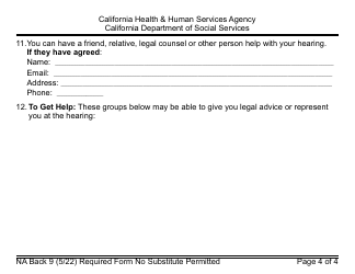 Form CF377.4 SAR LP CalFresh Notice of Change for Semi-annual Reporting Households - Large Print - California, Page 13