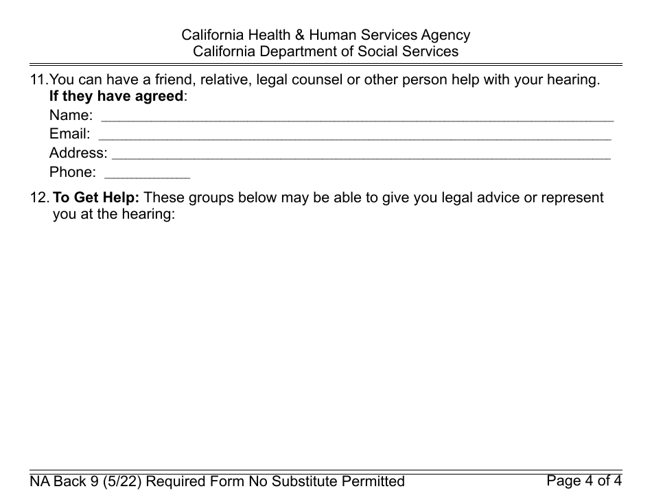 Form CF377.4 SAR LP CalFresh Notice of Change for Semi-annual Reporting Households - Large Print - California, Page 13