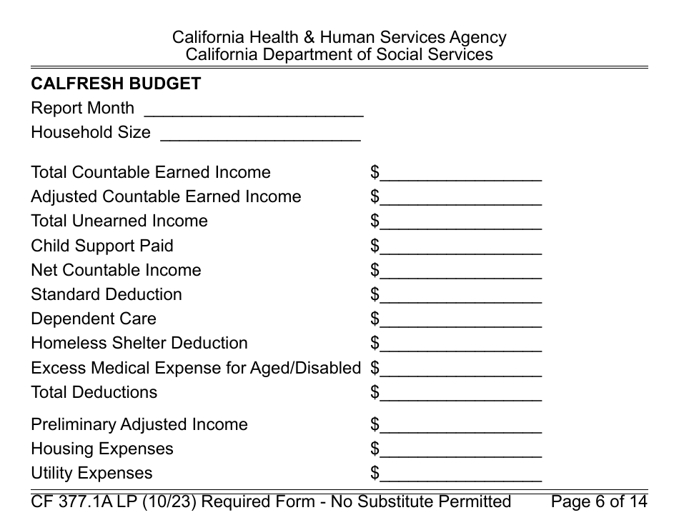 Form CF377.1A LP Notice of Denial or Pending Status - Large Print - California, Page 6