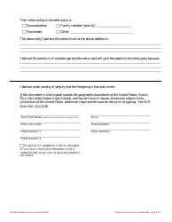 Affidavit of Service by Certified Mail - Washington, D.C., Page 2