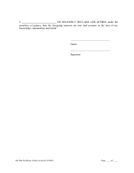 Answers to Requests for Production of Documents for Pro Se or Self-represented Persons - Washington, D.C., Page 4