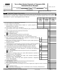 IRS Form 8991 Tax on Base Erosion Payments of Taxpayers With Substantial Gross Receipts