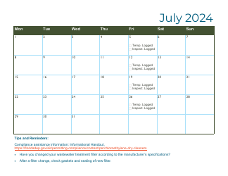 Compliance Calendar for Florida Perchloroethylene Dry Cleaners - Florida, Page 18