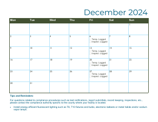 Compliance Calendar for Florida Perchloroethylene Dry Cleaners - Florida, Page 28
