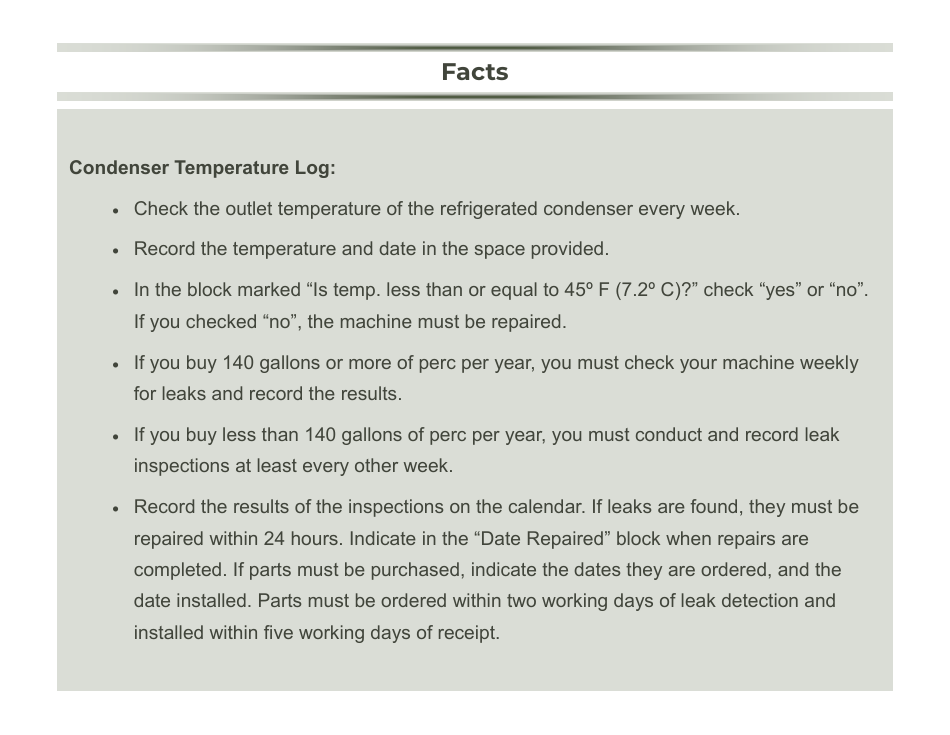 Compliance Calendar for Florida Perchloroethylene Dry Cleaners - Florida, Page 4