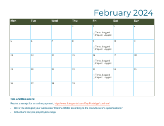 Compliance Calendar for Florida Perchloroethylene Dry Cleaners - Florida, Page 8