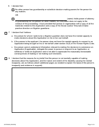Form 4B Litigation Guardian: Mental Incapacity - Ontario, Canada, Page 3