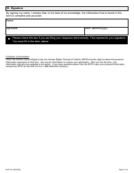 Form 11 Response to a Request for an Order - Ontario, Canada, Page 4