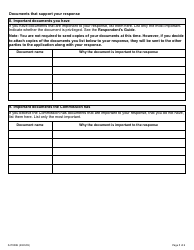 Form 8 Response to an Application by the Ontario Human Rights Commission - Ontario, Canada, Page 5