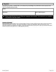 Form 15 Response to a Request to Expedite Proceedings - Ontario, Canada, Page 3