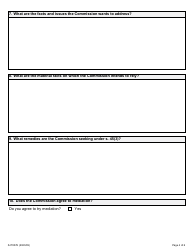 Form 7 Application by the Ontario Human Rights Commission - Ontario, Canada, Page 4