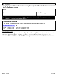 Form 7 Application by the Ontario Human Rights Commission - Ontario, Canada, Page 6