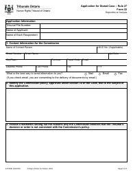 Form 22 Application for Stated Case - Ontario, Canada, Page 2