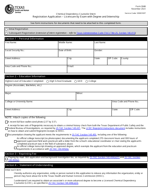 Form 3248  Printable Pdf