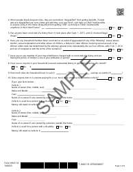 Form H0011-R Texas Simplified Application Project (Tsap) for Snap Food Benefits Renewal - Sample - Texas, Page 3