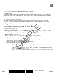 Form H0011-R Texas Simplified Application Project (Tsap) for Snap Food Benefits Renewal - Sample - Texas, Page 8