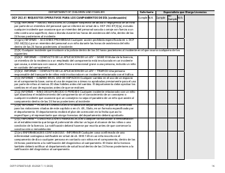 Formulario DCF-F-CFS0070-S Lista De Verificacion De La Licencia Inicial - Campamentos De Dia - Wisconsin (Spanish), Page 16