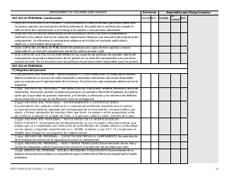 Formulario DCF-F-CFS0070-S Lista De Verificacion De La Licencia Inicial - Campamentos De Dia - Wisconsin (Spanish), Page 19