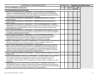 Formulario DCF-F-CFS0070-S Lista De Verificacion De La Licencia Inicial - Campamentos De Dia - Wisconsin (Spanish), Page 21