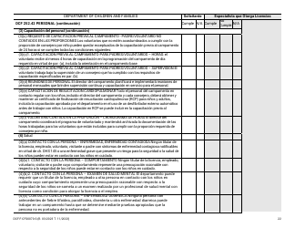 Formulario DCF-F-CFS0070-S Lista De Verificacion De La Licencia Inicial - Campamentos De Dia - Wisconsin (Spanish), Page 22