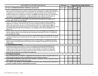Formulario DCF-F-CFS0070-S Lista De Verificacion De La Licencia Inicial - Campamentos De Dia - Wisconsin (Spanish), Page 4