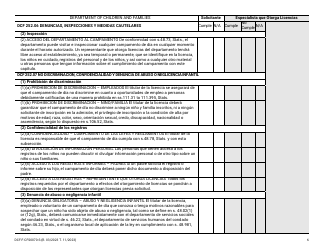 Formulario DCF-F-CFS0070-S Lista De Verificacion De La Licencia Inicial - Campamentos De Dia - Wisconsin (Spanish), Page 6
