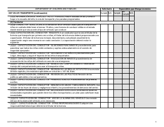 Formulario DCF-F-CFS0070-S Lista De Verificacion De La Licencia Inicial - Campamentos De Dia - Wisconsin (Spanish), Page 9