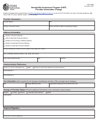 Document preview: Form 3109 Hemophilia Assistance Program (Hap) Provider Information Change - Texas