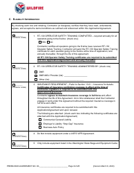 Pre-season Application and Agreement - Operations - Washington, Page 3