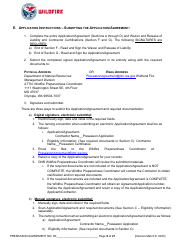 Pre-season Application and Agreement - Operations - Washington, Page 9