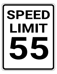 Document preview: 55 Mph Speed Limit Sign Template