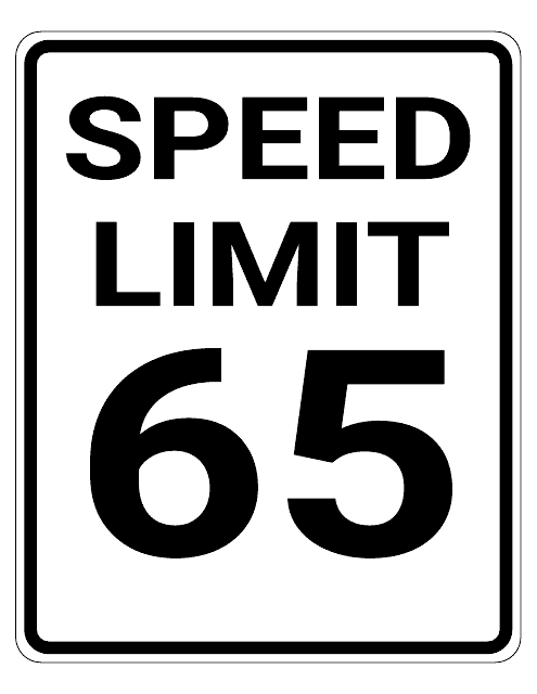 65 Mph Speed Limit Sign Template