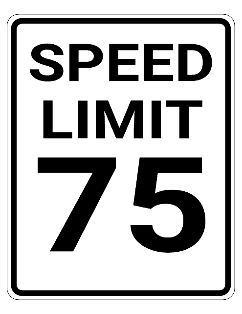 75 Mph Speed Limit Sign Template