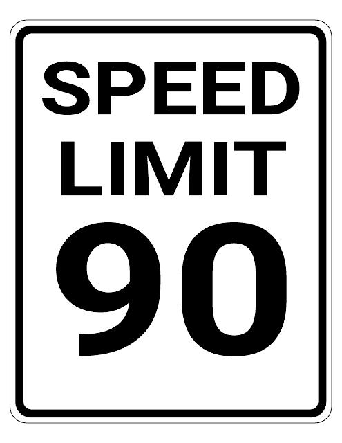 90 Mph Speed Limit Sign Template
