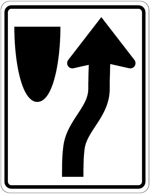 Keep Right Sign Template