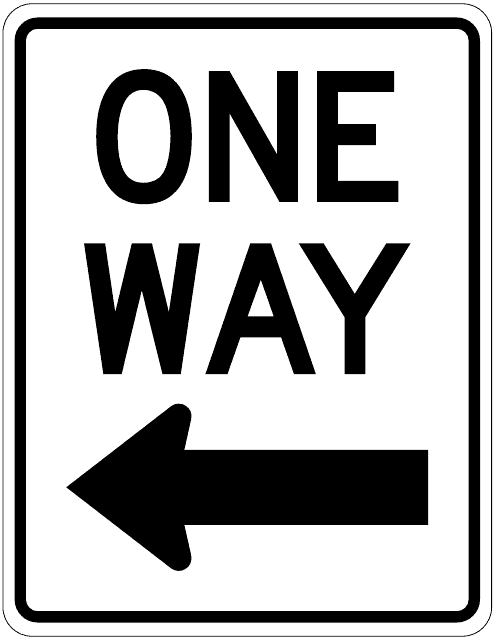 One Way Left Sign Template Download Pdf