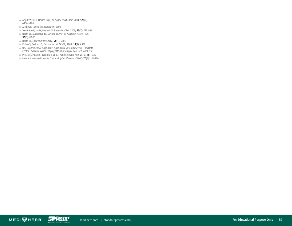 Herb-Drug Interaction Chart, Page 35