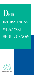Document preview: Drug Interactions: What You Should Know