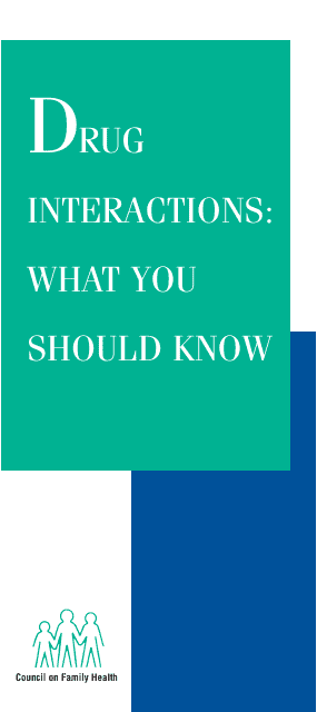 Drug Interactions: What You Should Know Download Pdf