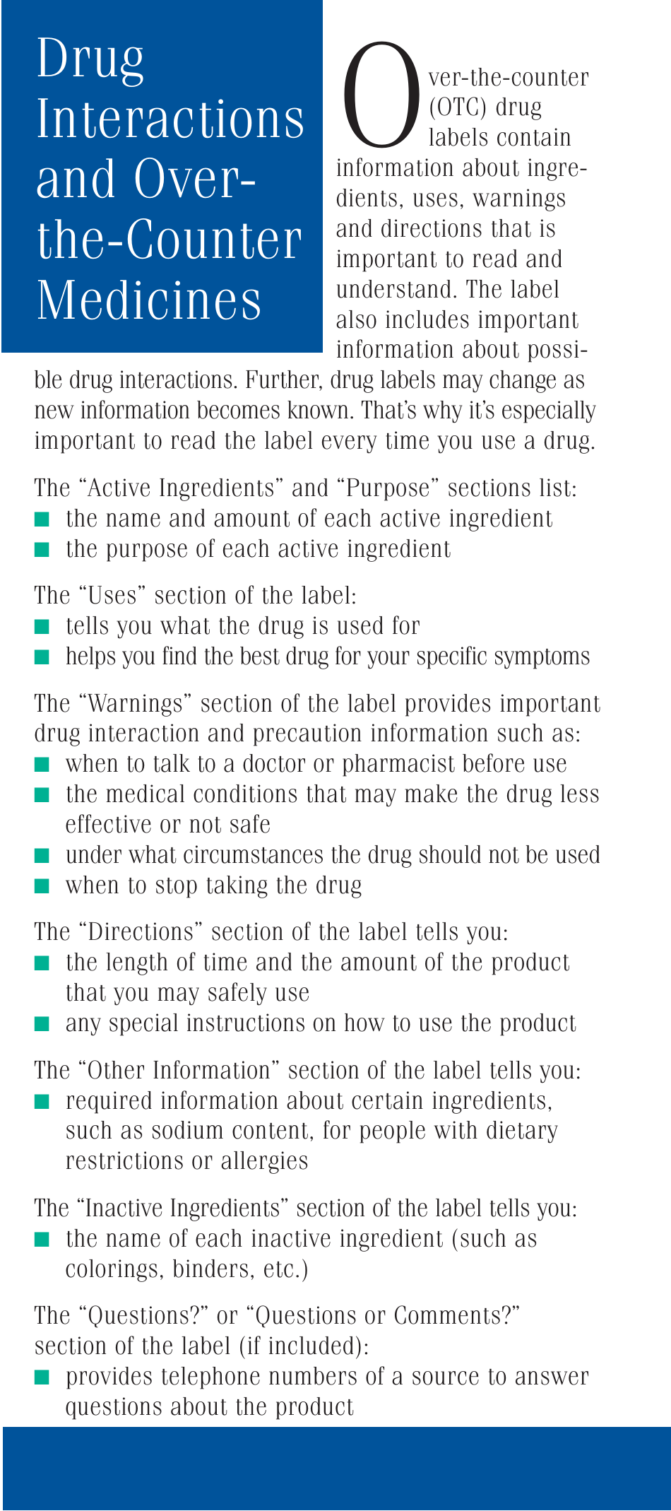 Drug Interactions: What You Should Know, Page 3