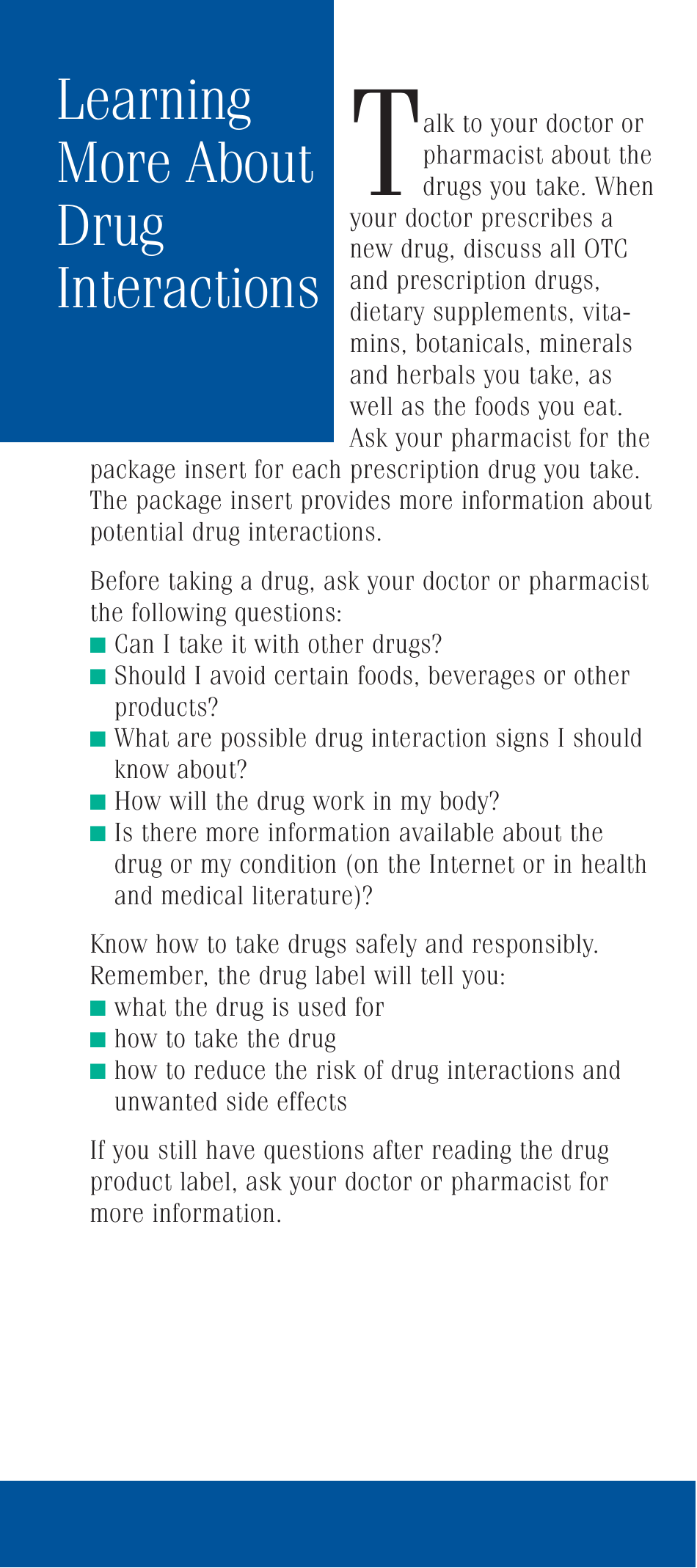 Drug Interactions: What You Should Know - Fill Out, Sign Online and