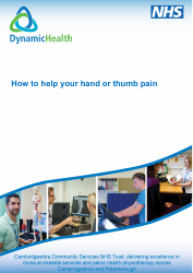 Document preview: Hand Pain Chart - Dynamic Health