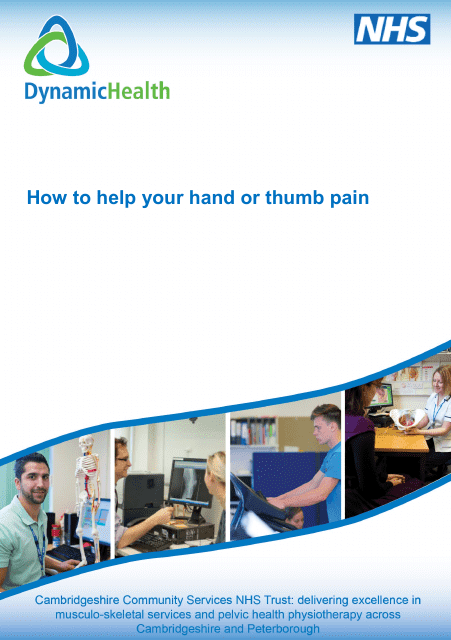 Hand Pain Chart - Dynamic Health