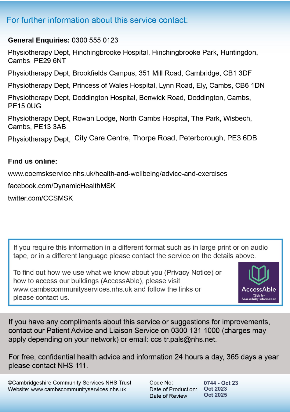 Hand Pain Chart - Dynamic Health, Page 8